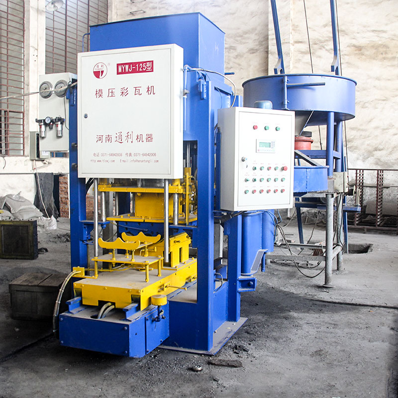 模壓式水泥彩瓦機用途，工藝流程